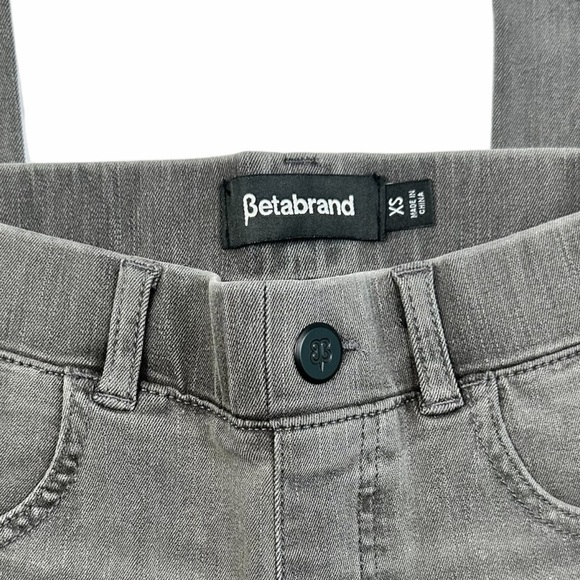 Betabrand 4-Pocket Yoga Denim Jeans – Straight Leg Jeans – Grey Size XS NWT - Picture 6 of 8